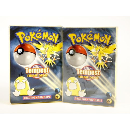 247 - A factory sealed Pokémon Tempest theme deck trading card game, together with another Pokémon Tempest... 