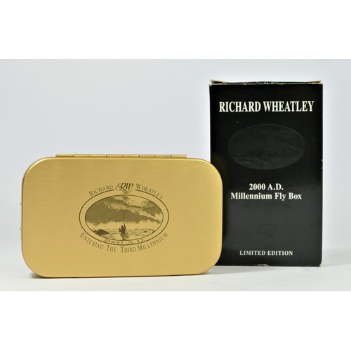 273 - A Richard Wheatley limited edition Millennium gilt aluminium fly box, case