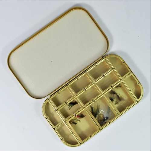 273 - A Richard Wheatley limited edition Millennium gilt aluminium fly box, case