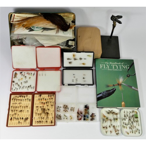 274 - The Salmon & Trout Association fly box, with flies, together with various other fly boxes with flies... 