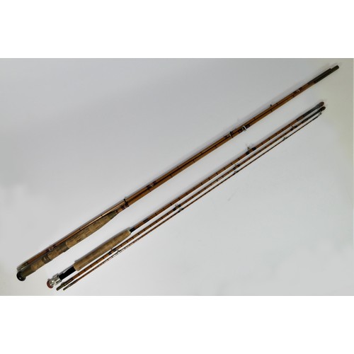 277 - A vintage Albert Smith & Co split cane 3 piece 9'6