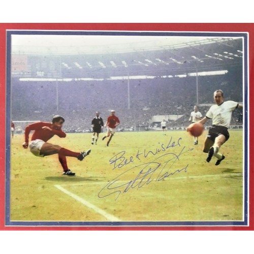 286 - Wembley/1966 World Cup memorabilia, a limited edition montage, 48/50, blue seat back back, number 17... 