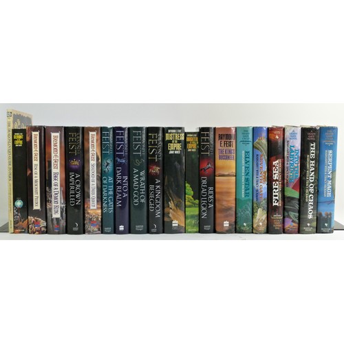 301 - Thirty Seven hardback and paperback fantasy novels from the authors: Robert Jordan (11), Anne McCaff... 