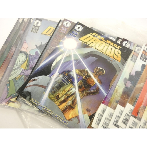 309 - Twenty Five Star Wars comics, by Dark Horse Comics, Star Wars Droids (complete 1 through 6), Star Wa... 