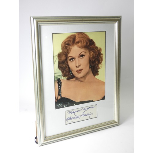 325 - Five celebrity autographs, framed and mounted with actors headshot and signature, to include Ava Gar... 