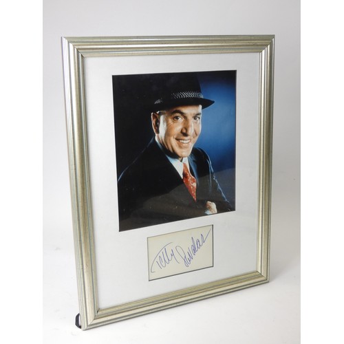 326 - Five celebrity autographs, framed and mounted with actors headshot and signature, to include Eddy Mu... 