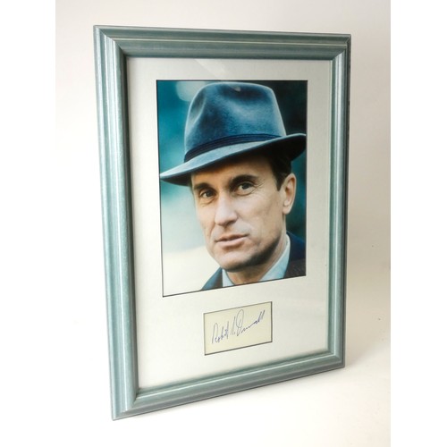 326 - Five celebrity autographs, framed and mounted with actors headshot and signature, to include Eddy Mu... 