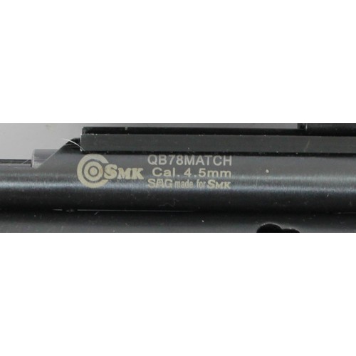 392 - A SMK CO2 QB78 Match Bolt Action Pellet Air Rifle, cal. .177, 4.5mm, sidelever cocking, crafted beec... 