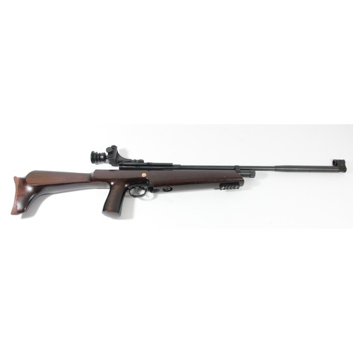 393 - A SMK CO2 QB78 Match Bolt Action Pellet Air Rifle, cal. .177, 4.5mm, sidelever cocking, crafted beec... 