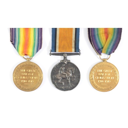 403 - WWI War Medal, awarded to 4712 Pte. A.V. Wellings, Liverpool Reg., 2 x Victory, 7092 Spr F.T. Broadb... 