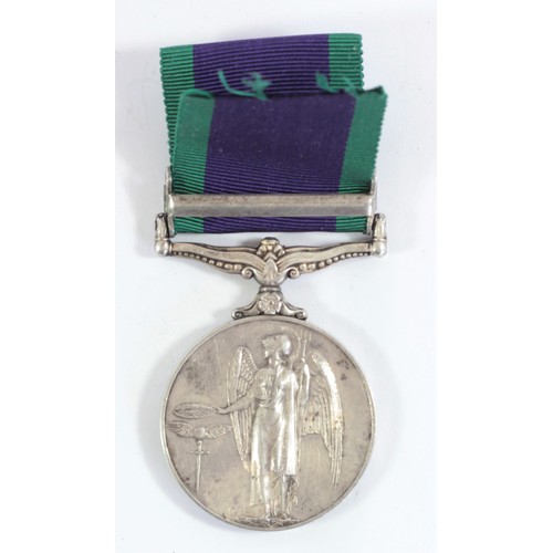 406 - Queen Elizabeth II General Service Medal, Arabian Peninsula, awarded to 23604414 Pte. L. Ufland, R.A... 