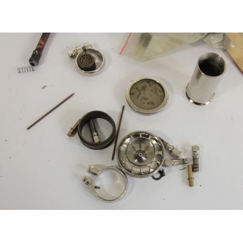 157 - A collection of AMAC/Amal/B&B carburettor parts and pipework