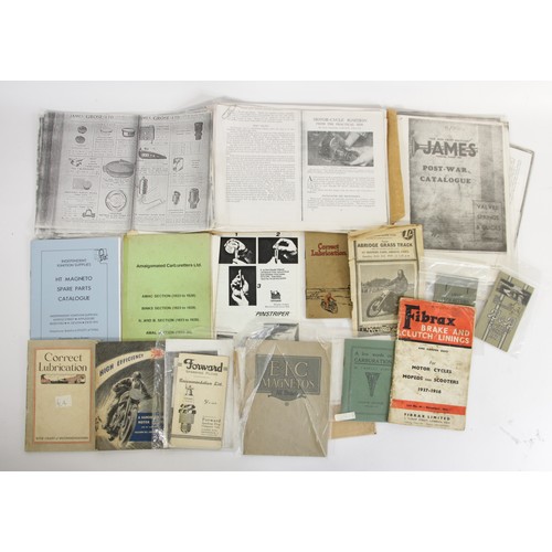 163 - A collection of period lubrication and carburettor booklets, including B&B, 1917, E.I.G. Magnetos, A... 