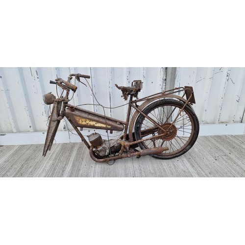 302 - A c.1955 New Hudson Auto Cycle, 98cc project, registration number TKH 632 (not recorded). Frame not ... 