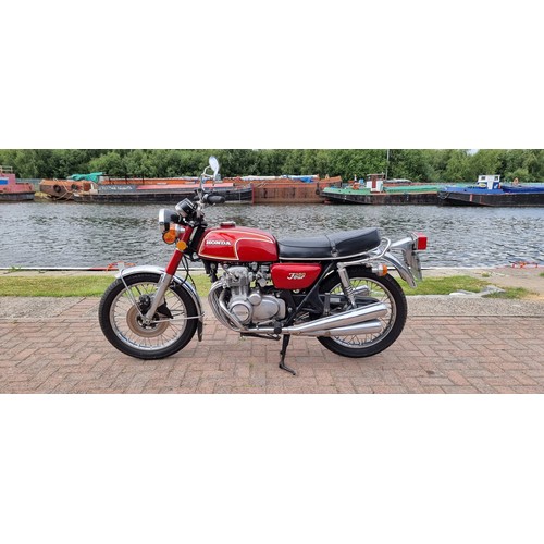 465 - 1972 Honda CB350F/Four, 347cc. Registration number HVG 524L. Frame number CB350F-1025797. Engine num... 