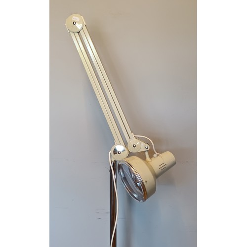 19 - A mid 20th Century floor standing anglepoise surgical lamp, made by Thousand And One Lamps Ltd, of B... 