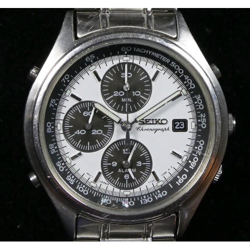 Seiko Chronograph a stainless steel quartz gentleman s wristwatch