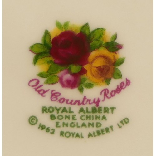 159 - A Royal Albert (Old Country Roses) breakfast and afternoon tea service for 12 place settings compris... 