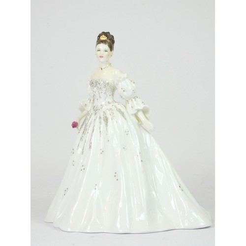 163 - Royal Worcester bone china figurines, to include 'Christina' Coronation Ball, Ltd edition 307/7500 w... 