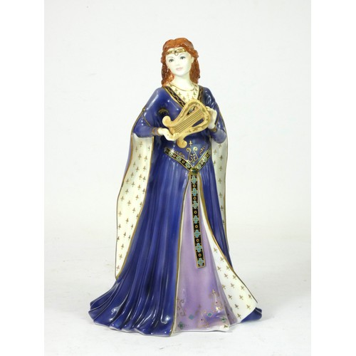 164 - Royal Worcester bone china figurines, to include 'The Maiden Of Valour' ltd edition 271/1950 togethe... 