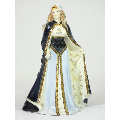 166 - Royal Worcester bone china figurines, to include 'Lady Of Sherwood' ltd edition 97/7500, together wi... 