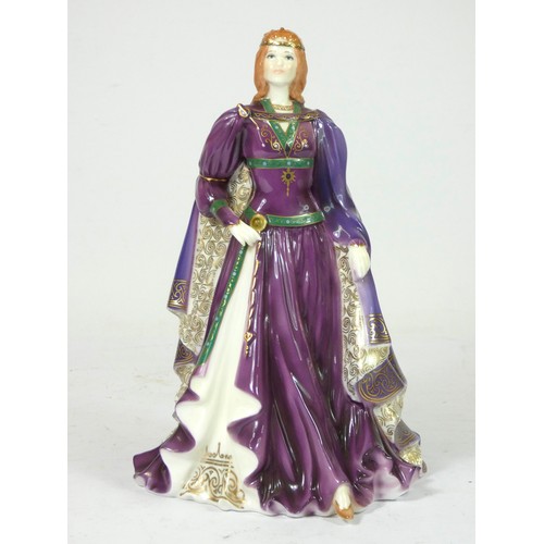 166 - Royal Worcester bone china figurines, to include 'Lady Of Sherwood' ltd edition 97/7500, together wi... 