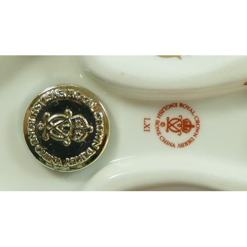 175 - Two Royal Crown Derby paperweights, 'Honeybear', silver stopper (boxed) and 'Imari Russian Bear', si... 