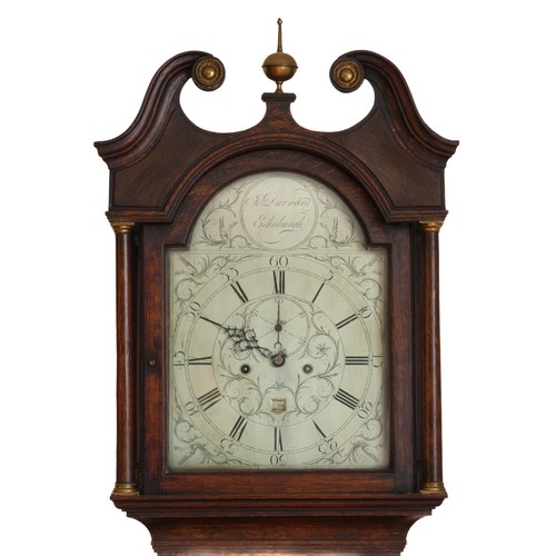 241 - Joseph Durward, Edinburgh, a Scottish George III 8 day oak longcase clock, late 18th/early 19th cent... 