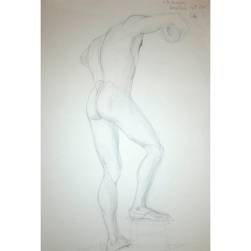 260 - Lilian Mingay (20th century), a portfolio of 32 mainly male nude studies, signed, inscribed and date... 