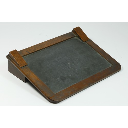 135 - A Victorian Shepherds portable slate desk patented January 1877, with six boards and slate pencils, ... 