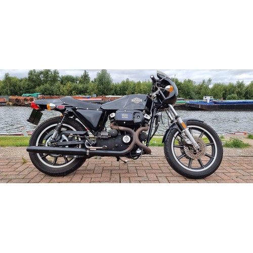 601 - 1977 Harley Davidson XLCR1000, 998cc. Registration number EKR 254T. Frame number 7F25772H8. Engine n... 