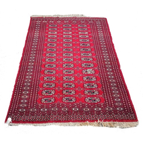 280 - A Persian Qashkai rug, 146 x 107cm and two other rugs.