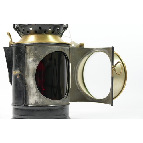 111 - GWR three aspect handlamp, body stamped GWR 712, with GWR burner.