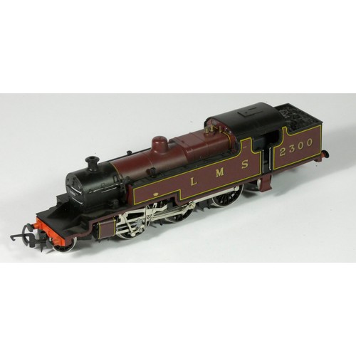 157 - Two Hornby OO gauge loco and tenders, 46245 in BR maroon livery and a 2300 in LMS maroon livery, tog... 