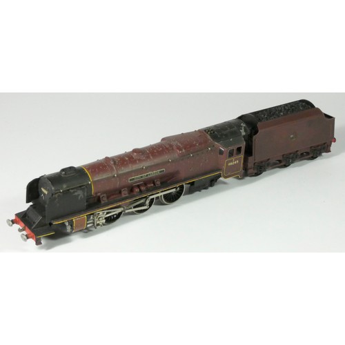 157 - Two Hornby OO gauge loco and tenders, 46245 in BR maroon livery and a 2300 in LMS maroon livery, tog... 