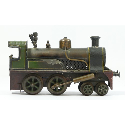 178 - An unbranded O gauge live Steam Loco, 22cm x 12cm x 6cm