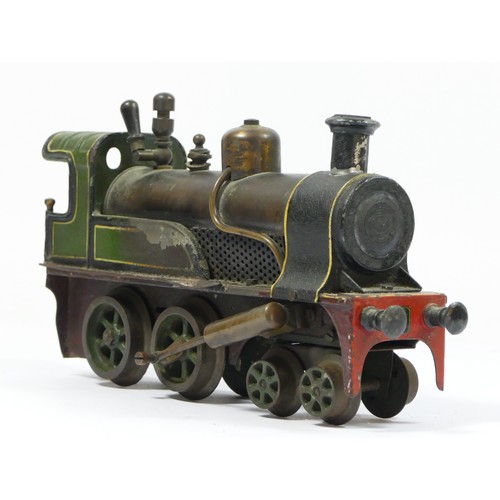 178 - An unbranded O gauge live Steam Loco, 22cm x 12cm x 6cm