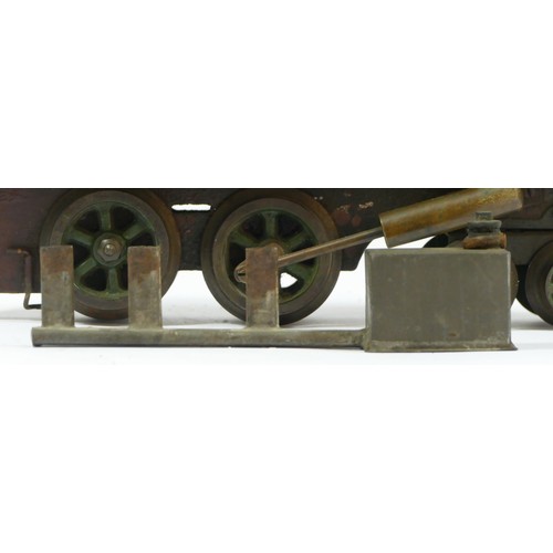 178 - An unbranded O gauge live Steam Loco, 22cm x 12cm x 6cm