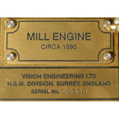 181 - A well constructed gas fired York Bolton Mill Engine Plant by Vision Engineering, Serial No.00350, t... 