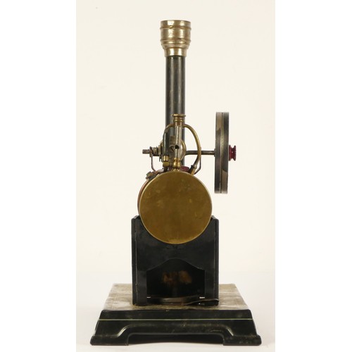 191 - Gebruder Bing, a horizontal live steam stationary engine, 1912 - 23 diamond makers mark, lithograph ... 