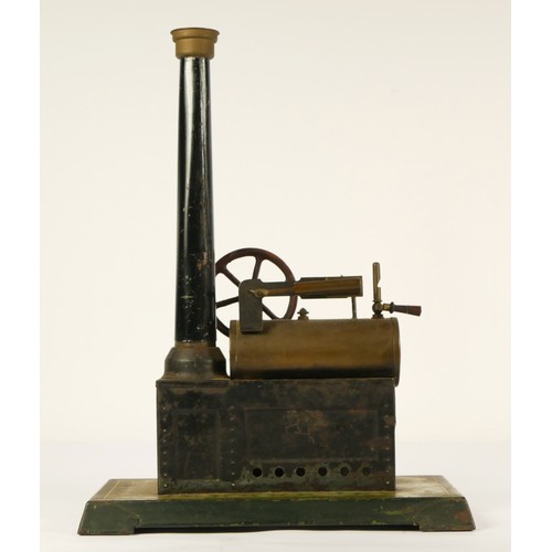 192 - Gebruder Bing, a horizontal live steam stationary engine, pre 1912 embossed and entwined GBN makers ... 