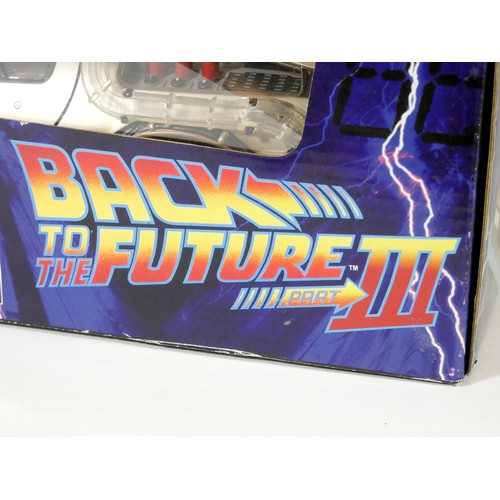 208 - Back To The Future III 1:15 scale time machine DeLorean model, new in box, made by Diamond Select To... 