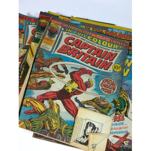 257 - Thirty one issues of Marvel's Captain Britain, issues 1 through 39 (missing #16, #17, #18, #29, #30,... 