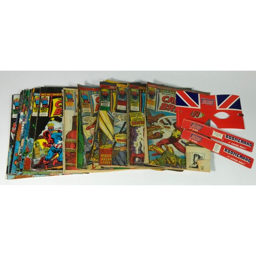 257 - Thirty one issues of Marvel's Captain Britain, issues 1 through 39 (missing #16, #17, #18, #29, #30,... 