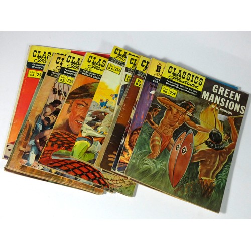 267 - Twenty four Classics Illustrated comics, issues #42, #54, #55, #57, #58, #62, #63, #75, #82, #83, #8... 