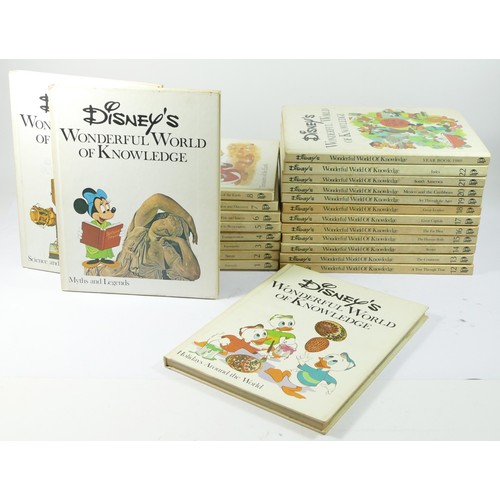 273 - Twenty Two Disney's Wonderful World Of Knowledge encyclopedias, covering subjects such as Animals, G... 