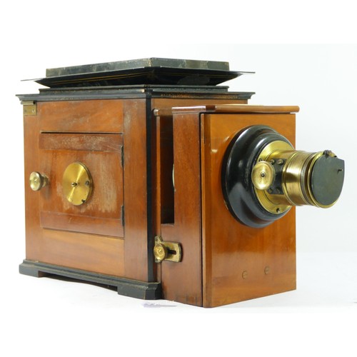 285 - A W.I. Chadwick, Manchester, magic lantern, with lens, converted to electric, with Eclipse lantern c... 