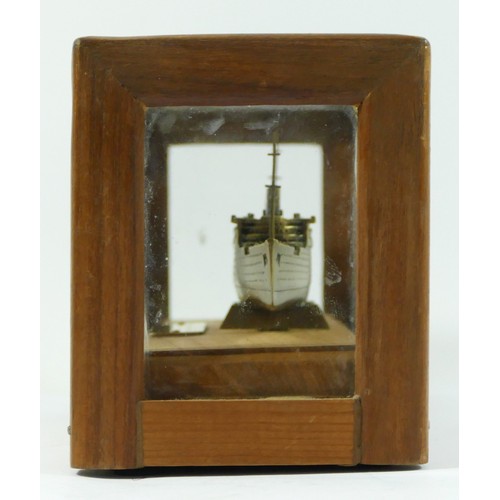 320 - R.M.S. Queen Mary, a bronze limited edition model of the vessel, made from the propeller, 100/1000, ... 