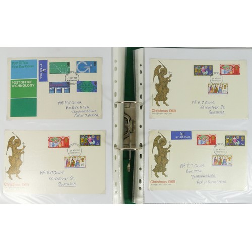 382 - A collection of FDC's, 1960's - 1970's, to include village churches and 1969 Christmas, folder and b... 