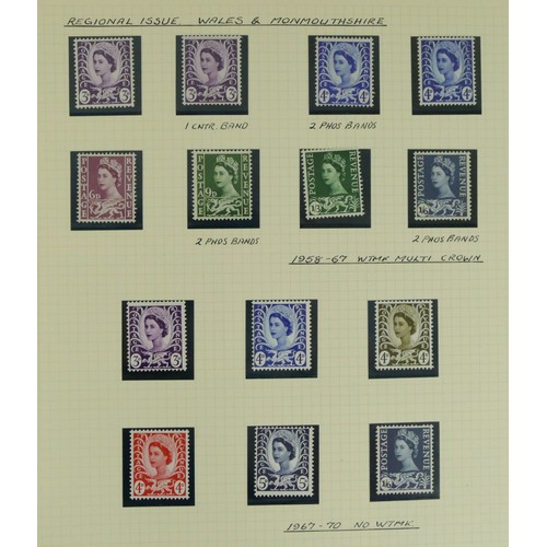 383 - Three albums of GB, 1939 - 1988, to include used 1939 - 1948 high value definitives, mint Victory 11... 